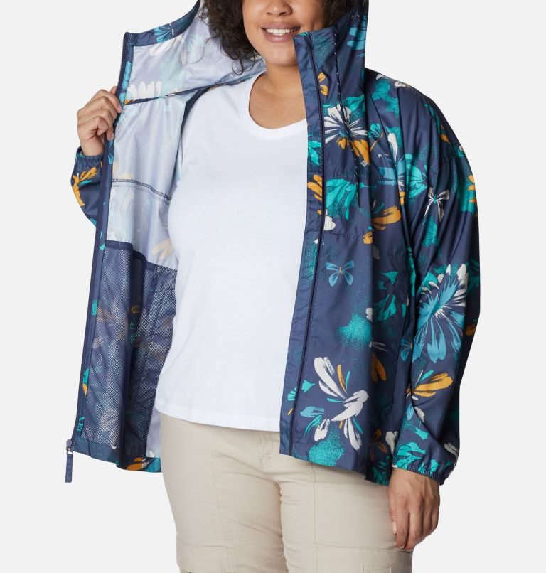 Women's Columbia Flash Challenger Novelty Windbreaker Jackets Flower | Plus Size CA-M06C5